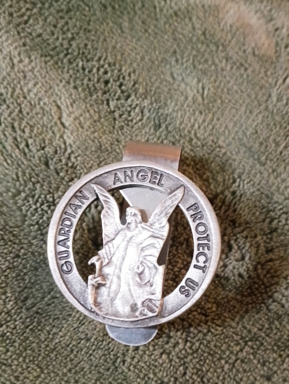 Guardian Angel Silver Visor Clip - Men Accessories